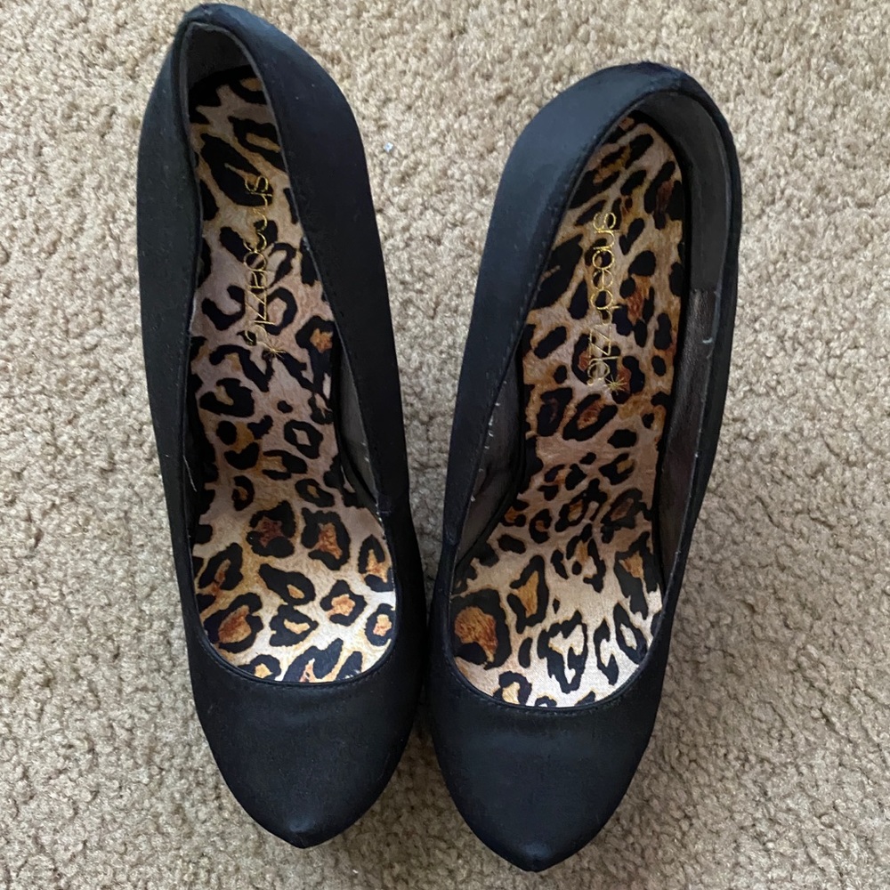 Platform studded heels